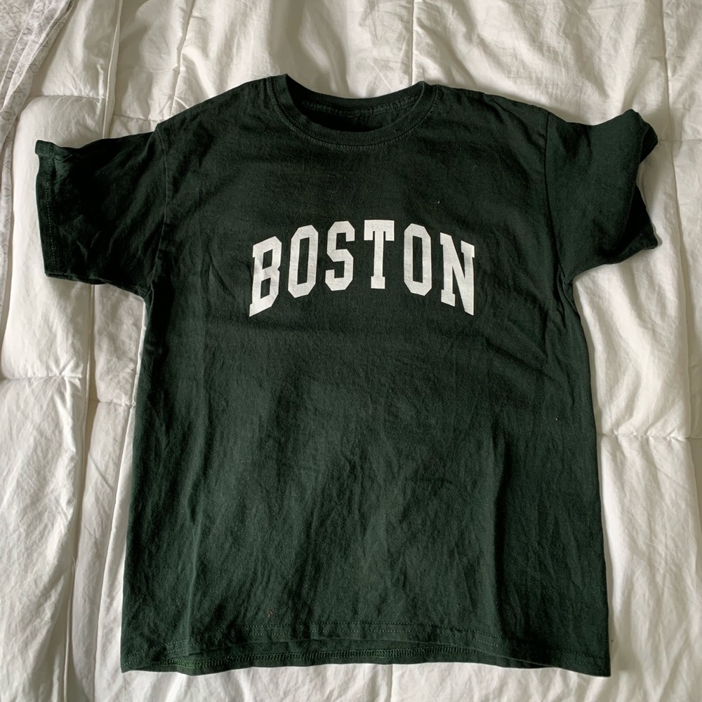 GREEN BOSTON TSHIRT